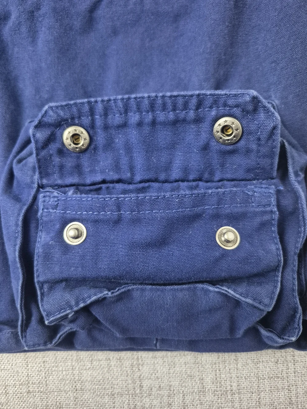 Vintage Y2K The Children's Place Blue Cargo Utility Vest Size 5/6